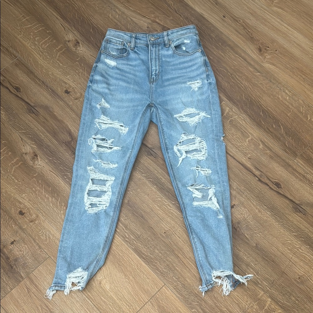 Distressed Blue Women's Jeans